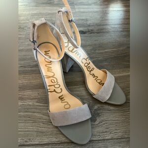 Sam Edelman Women's Gray Block Heel Sandals